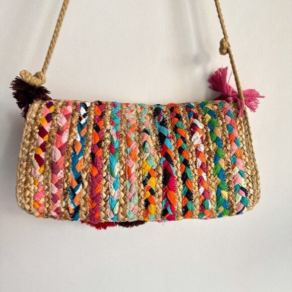 Circus Sam Edelman Colourful Fringe Tassel Crossbody Bag - Picture 3 of 7